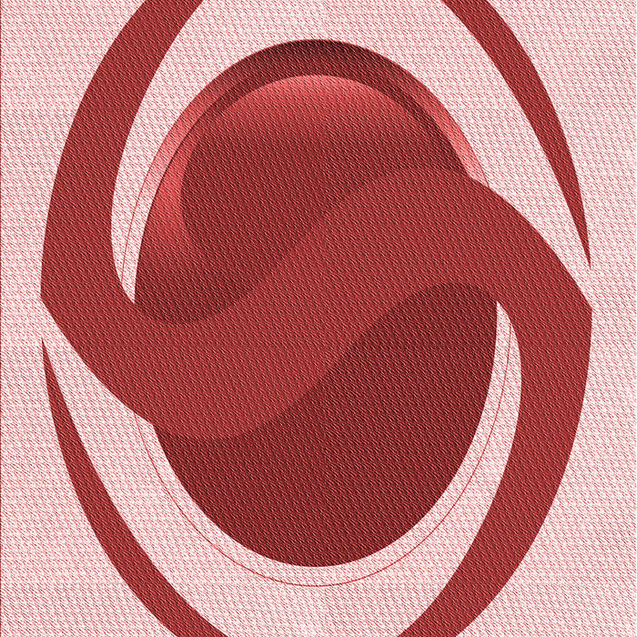 Patterned Pink Rug, pat650rd