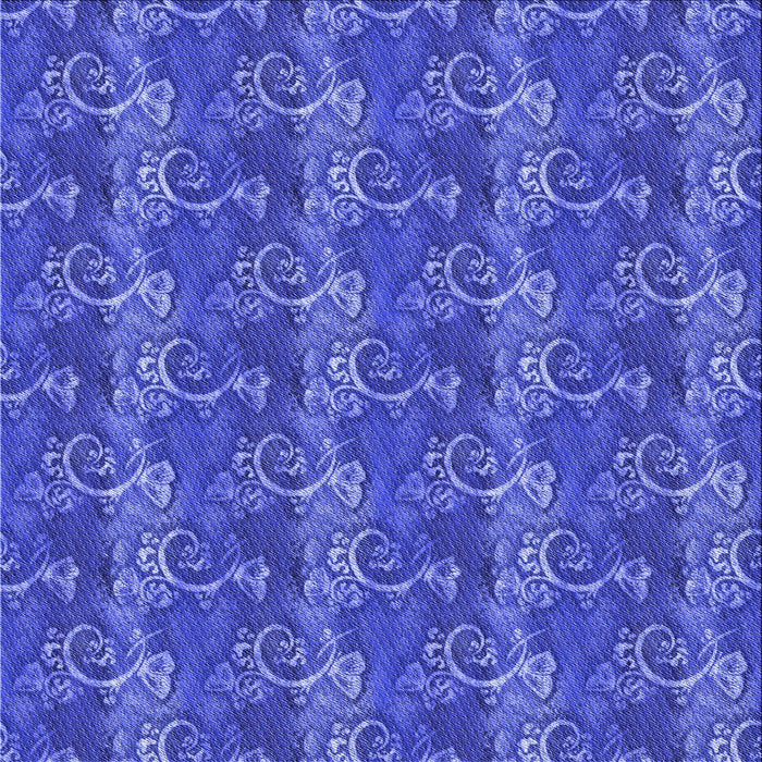 Round Patterned Light Slate Blue Rug, pat651blu