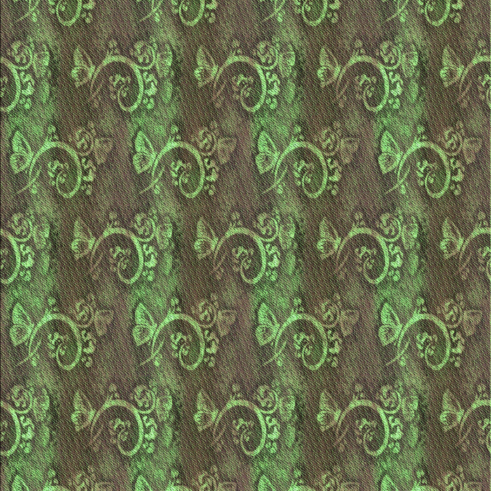 Patterned Green Rug, pat651grn