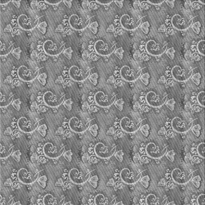 Round Patterned Gray Rug, pat651gry