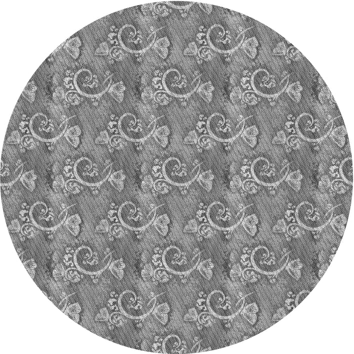 Square Patterned Gray Rug, pat651gry