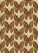 Patterned Saddle Brown Rug, pat652brn