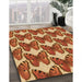 Machine Washable Transitional Orange Rug in a Family Room, wshpat652org