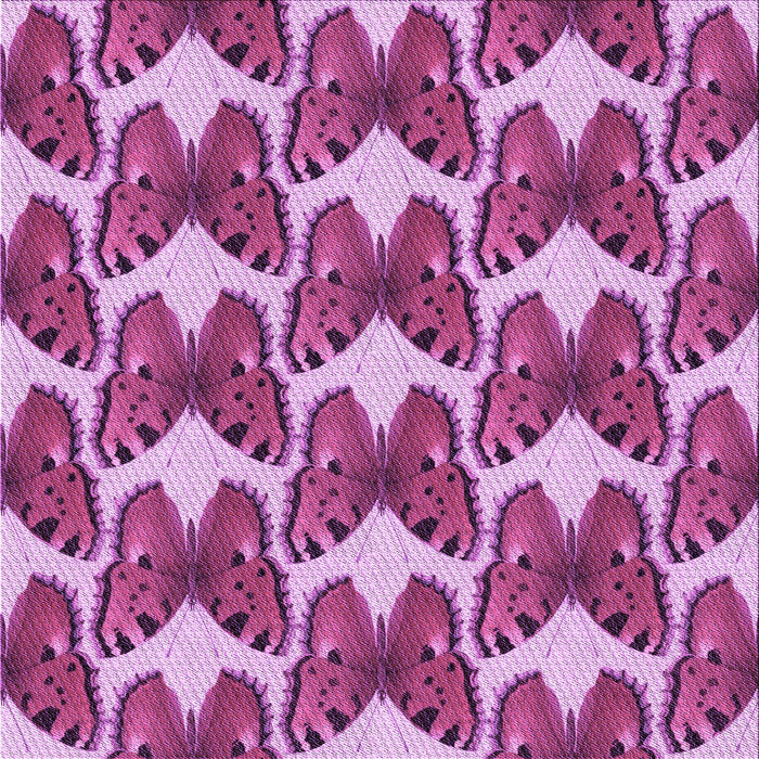 Round Patterned Violet Purple Rug, pat652pur