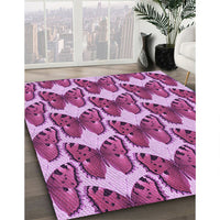Patterned Violet Purple Rug, pat652pur