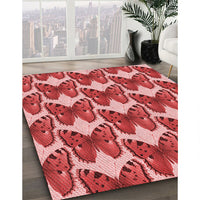 Patterned Red Rug, pat652rd