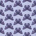 Round Patterned Deep Periwinkle Purple Rug, pat653blu