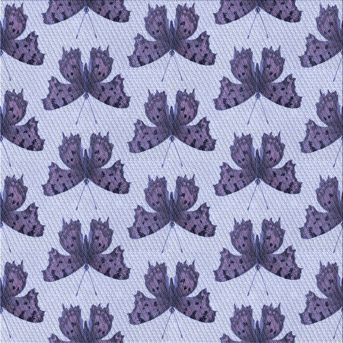 Round Machine Washable Transitional Deep Periwinkle Purple Rug, wshpat653blu