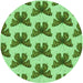 Square Patterned Jade Green Rug, pat653grn