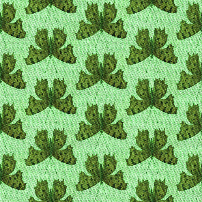 Round Patterned Jade Green Rug, pat653grn