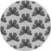 Square Patterned Silver Gray Rug, pat653gry