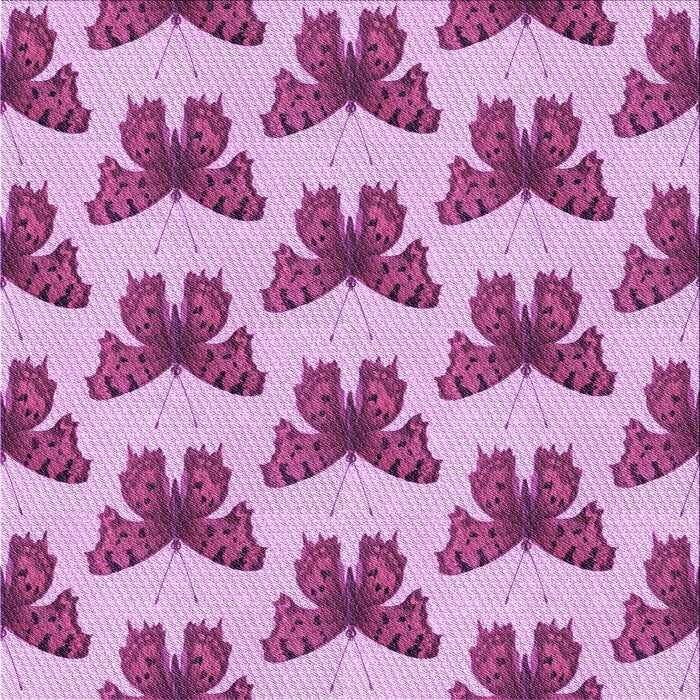 Round Patterned Medium Violet Red Pink Rug, pat653pur