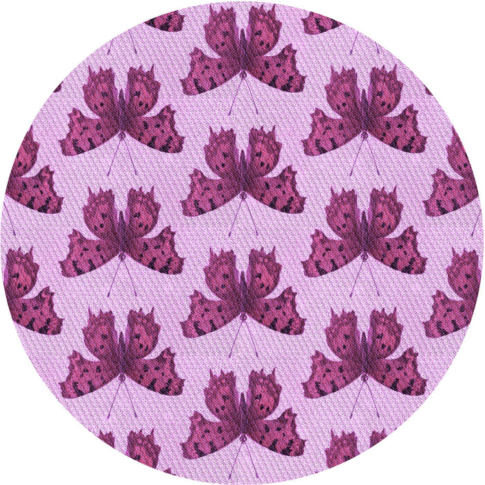 Square Patterned Medium Violet Red Pink Rug, pat653pur