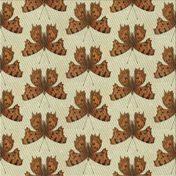 Sideview of Machine Washable Transitional Saddle Brown Rug, wshpat653