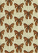 Patterned Saddle Brown Novelty Rug, pat653