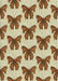 Machine Washable Transitional Saddle Brown Rug, wshpat653