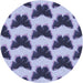 Square Patterned Blue Rug, pat654blu