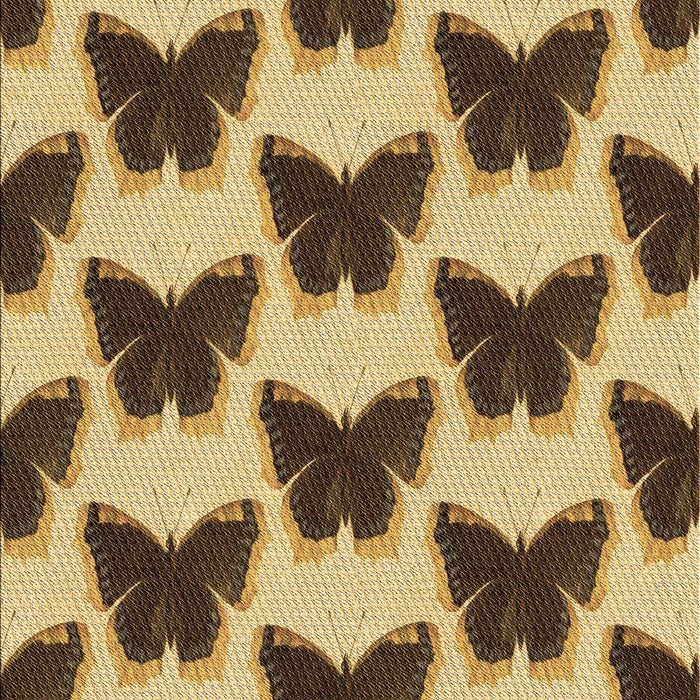 Patterned Chrome Gold Yellow Rug, pat654brn