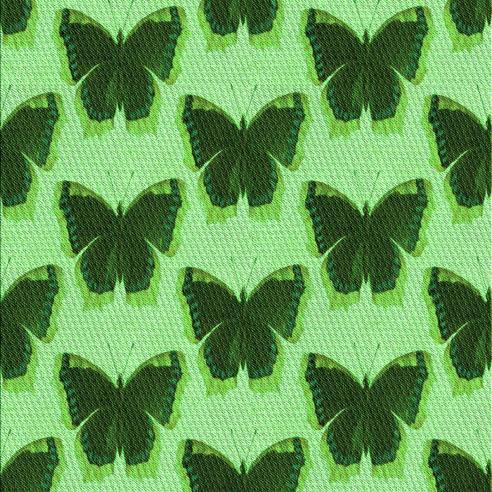 Patterned Deep Emerald Green Rug, pat654grn