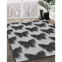 Patterned Cloud Gray Rug, pat654gry