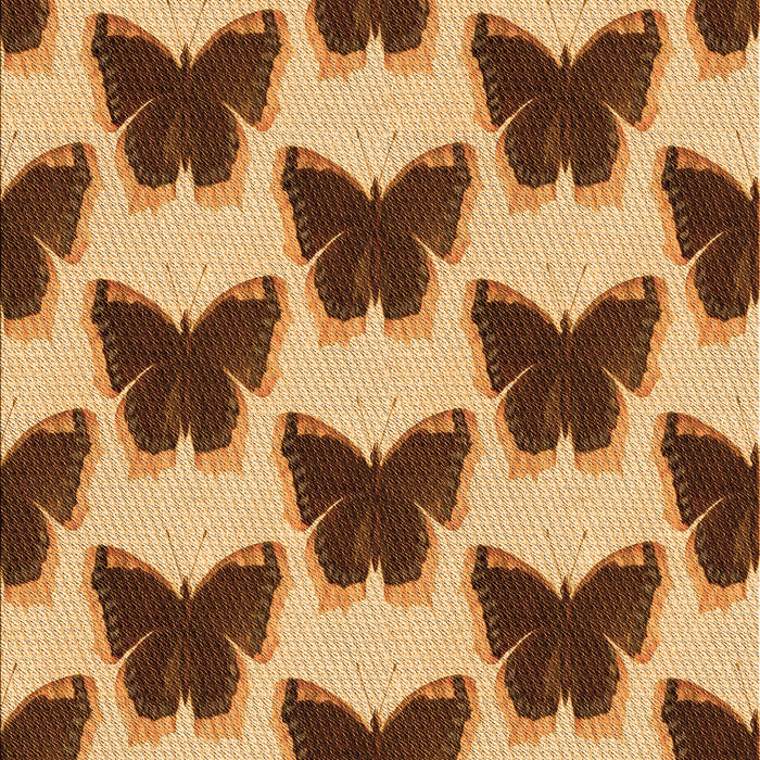 Patterned Yellow Orange Rug, pat654org