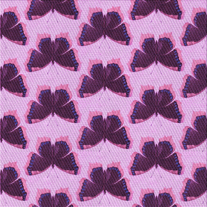 Round Patterned Dark Magenta Purple Rug, pat654pur