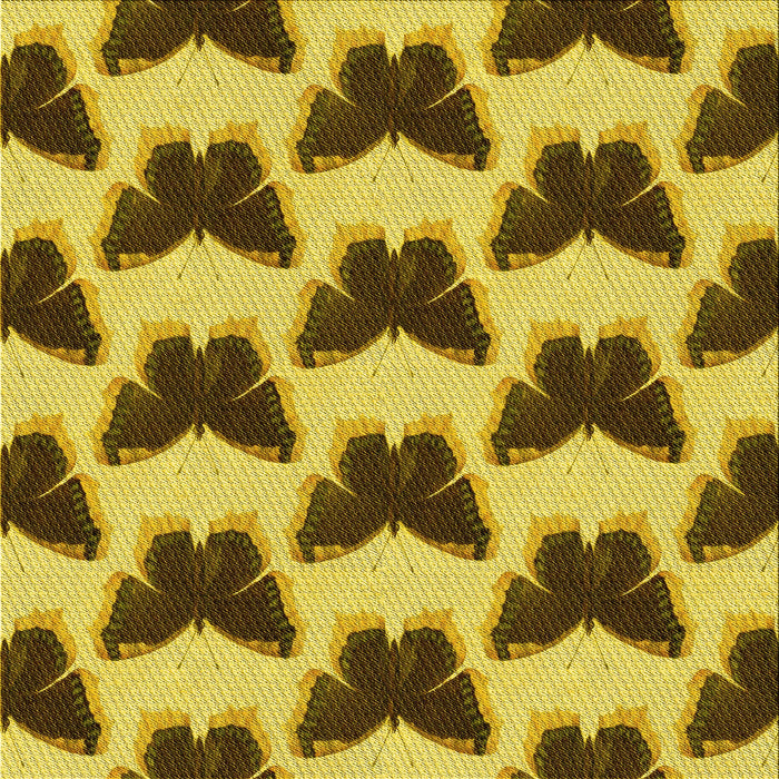 Round Patterned Yellow Rug, pat654yw