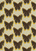 Patterned Brown Gold Novelty Rug, pat654