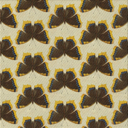 Sideview of Machine Washable Transitional Brown Gold Rug, wshpat654