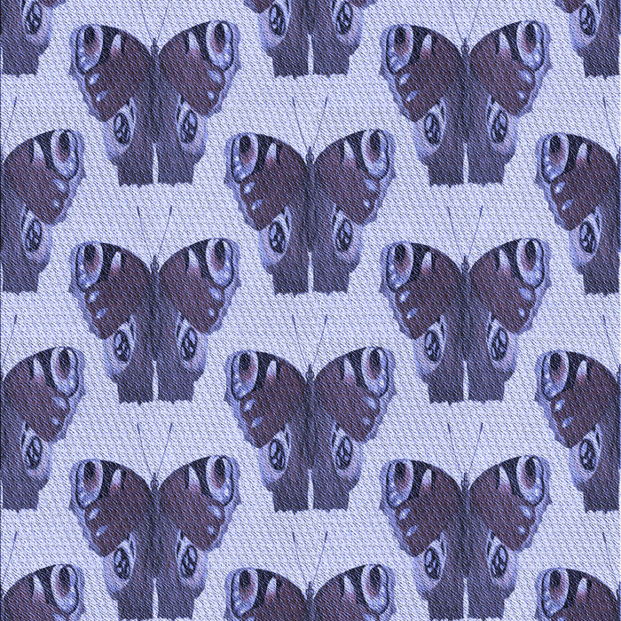 Patterned Deep Periwinkle Purple Rug, pat655blu