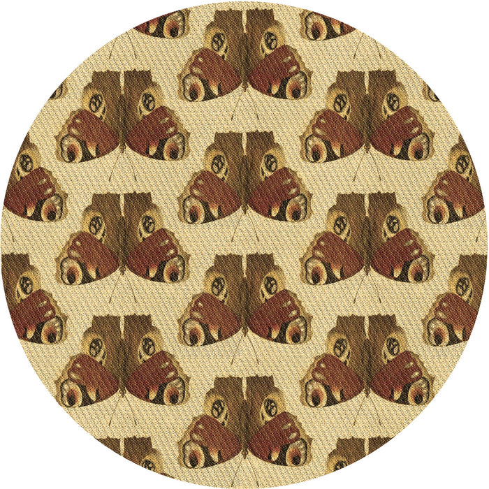 Square Machine Washable Transitional Saddle Brown Rug in a Living Room, wshpat655brn