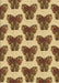 Patterned Saddle Brown Rug, pat655brn