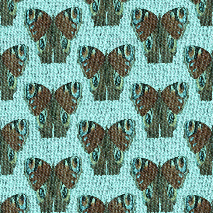 Patterned Dark Olive Green Rug, pat655lblu