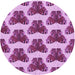 Square Patterned Violet Purple Rug, pat655pur