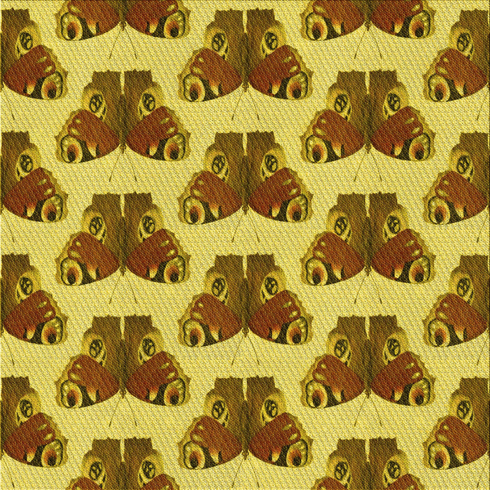 Round Machine Washable Transitional Bright Gold Yellow Rug, wshpat655yw