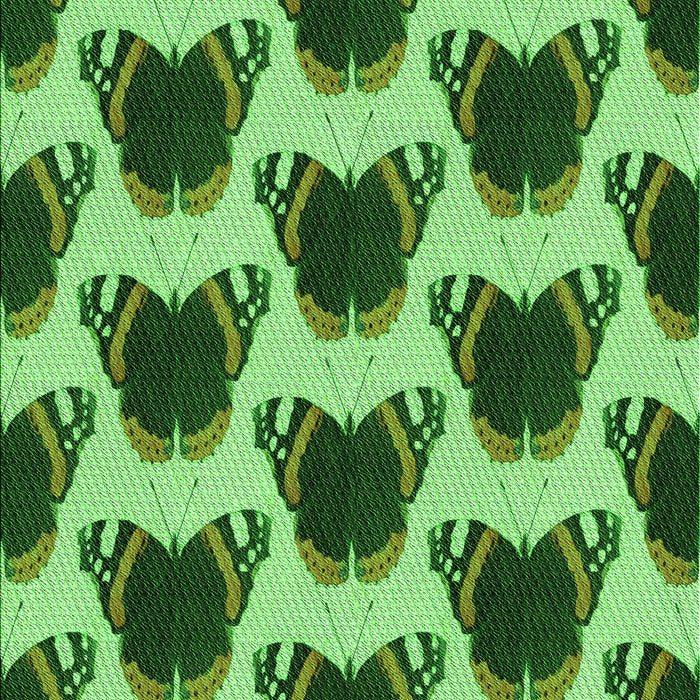 Patterned Deep Emerald Green Rug, pat656grn