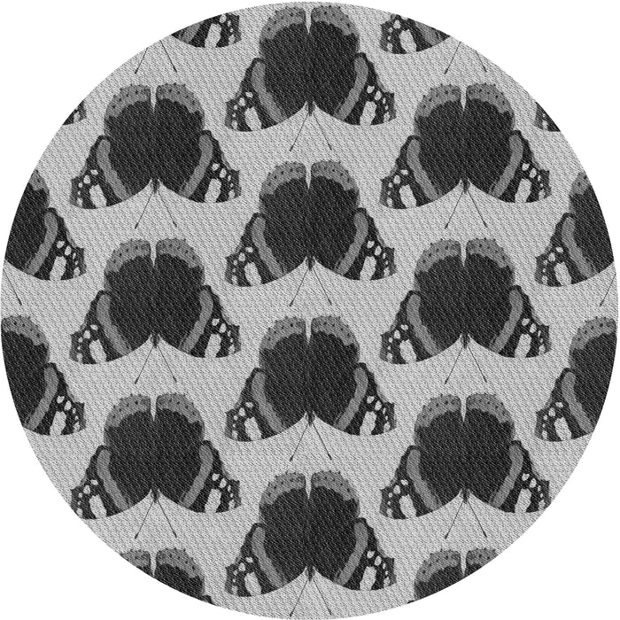 Square Machine Washable Transitional Cloud Gray Rug in a Living Room, wshpat656gry