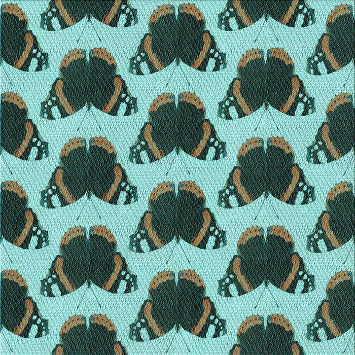 Round Machine Washable Transitional Dark Slate Grey Green Rug, wshpat656lblu