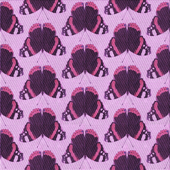 Round Patterned Violet Purple Rug, pat656pur