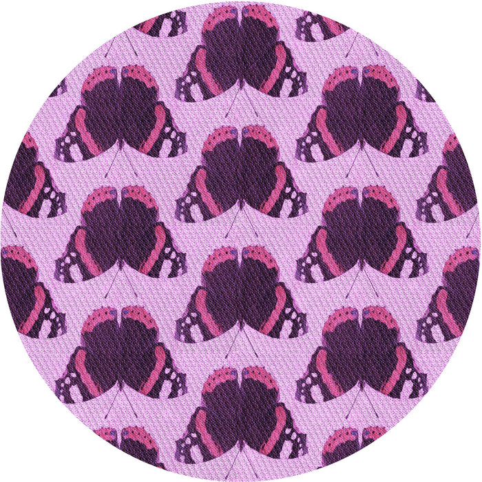 Square Patterned Violet Purple Rug, pat656pur