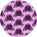Square Patterned Violet Purple Rug, pat656pur