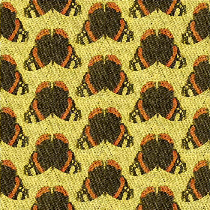 Round Patterned Dark Bronze Brown Rug, pat656yw