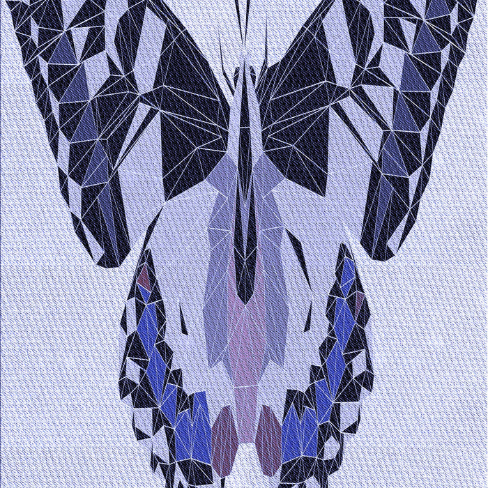 Patterned Blue Rug, pat657blu