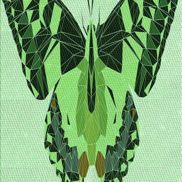 Patterned Light Green Rug, pat657grn