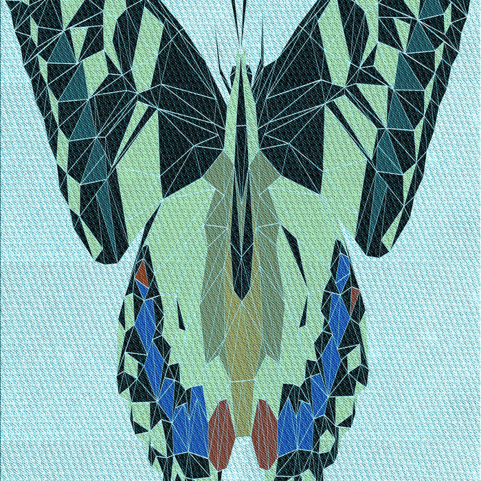 Patterned Blue Rug, pat657lblu