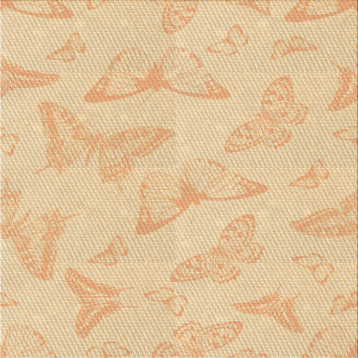 Round Patterned Khaki Gold Rug, pat658org