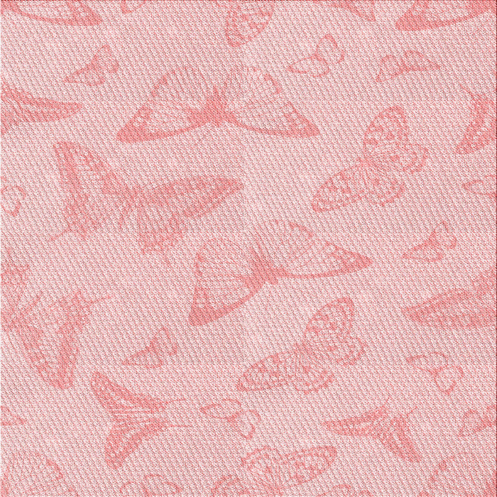 Round Patterned Pastel Red Pink Rug, pat658rd