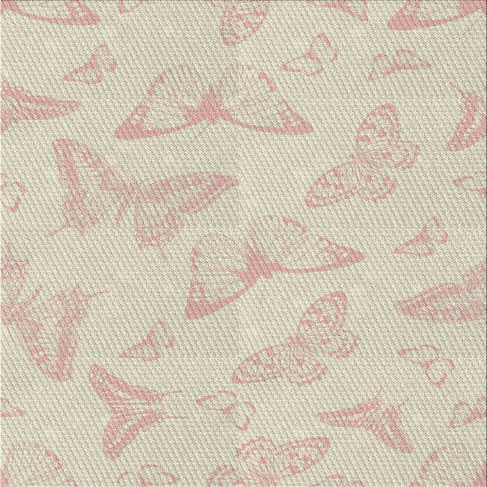 Sideview of Machine Washable Transitional Blanched Almond Beige Rug, wshpat658