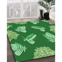 Patterned Green Rug, pat659grn