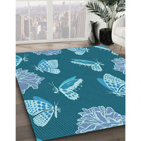 Patterned Blue Rug, pat659lblu